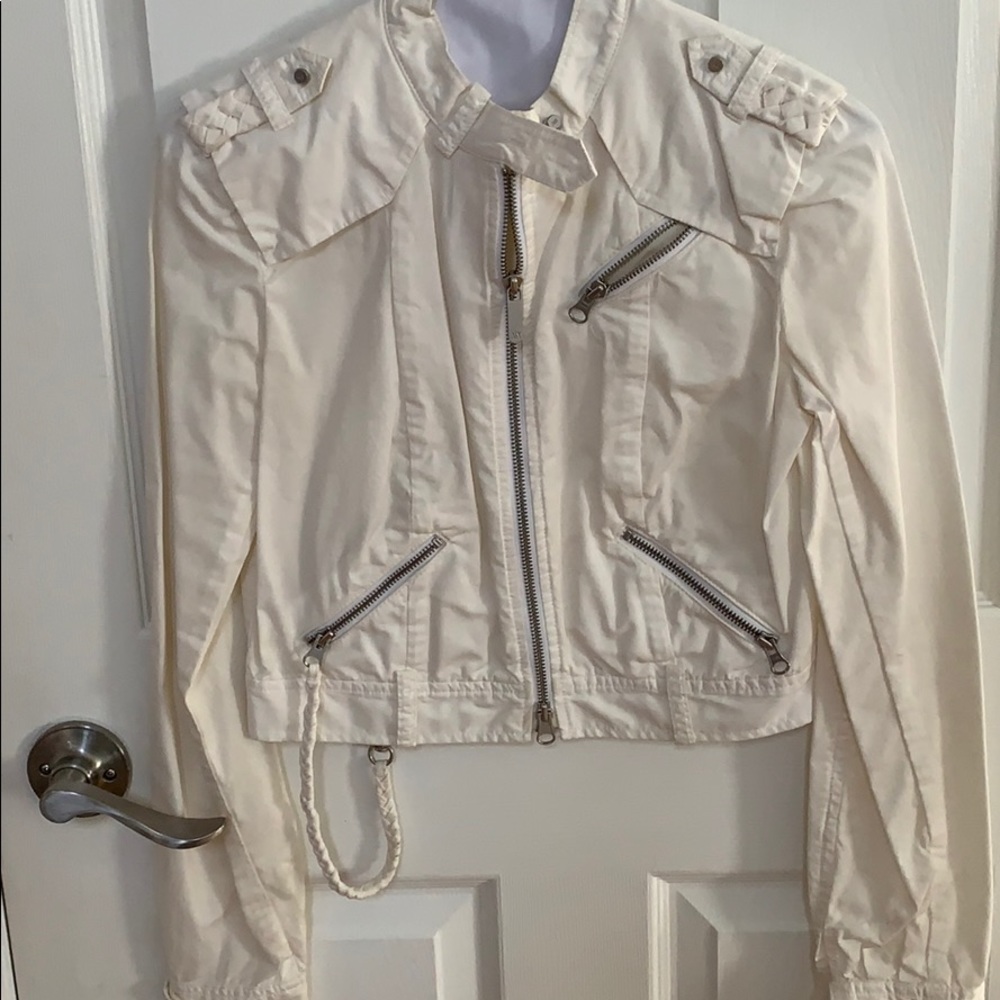 White Armani Exchange Jacket